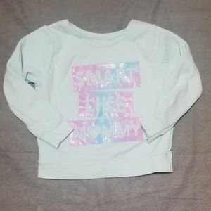 Garanimals 24m blue sweatshirt - "Smart Like Mommy"